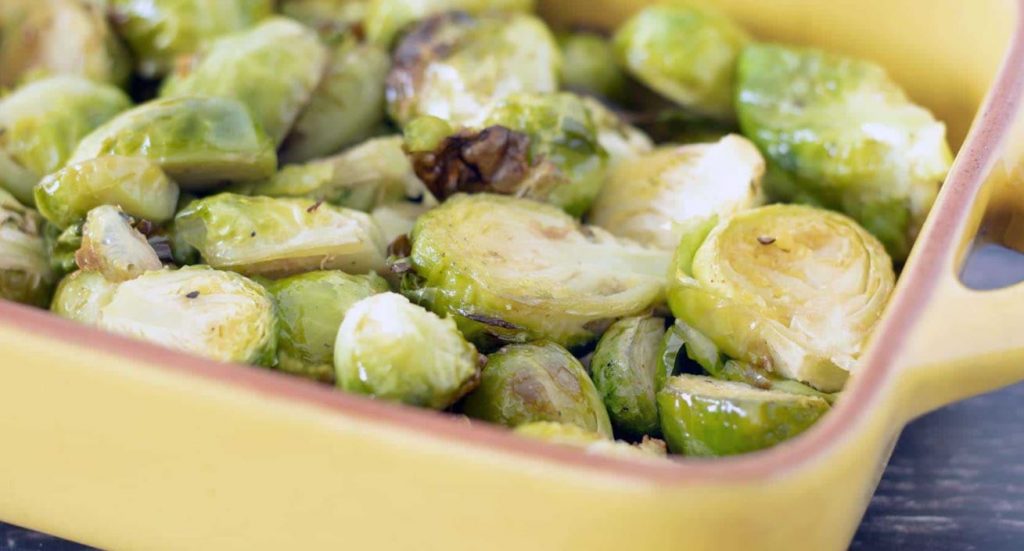 roasted brussels sprouts with garlic