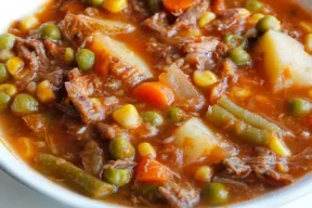 My Mom’s Old-fashioned Vegetable Beef Soup
